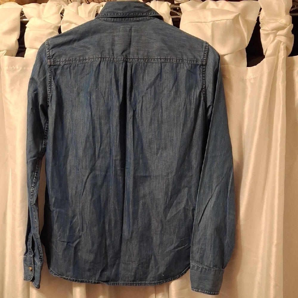 Banana Republic Blue Button Down Shirt XS - Picture 6 of 10